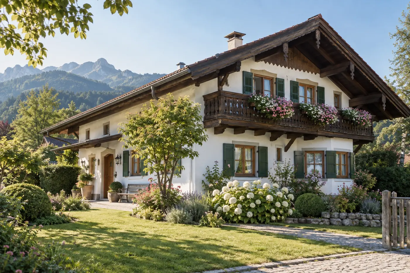 Traditionelles Wohnhaus als Symbol für das vertraute Zuhause