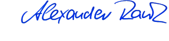 Unterschrift Alexander Rank